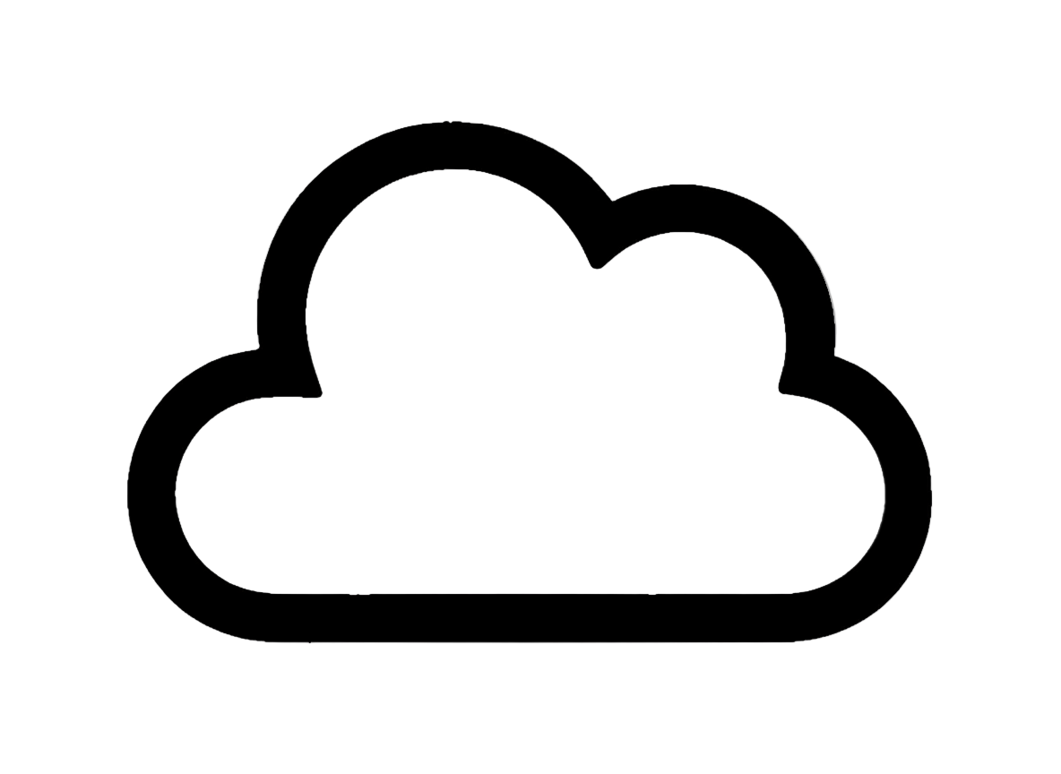 Nebula or cloud-like shape on a white background